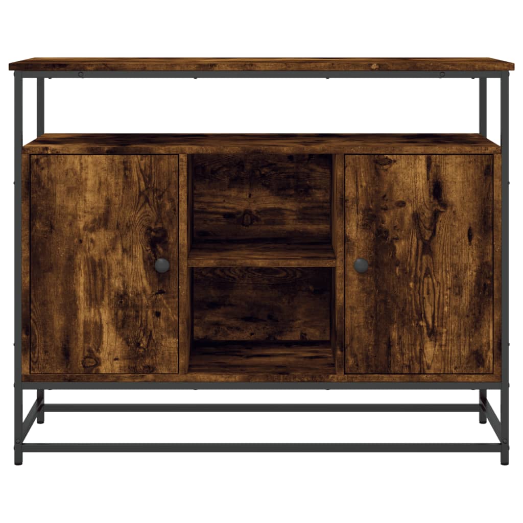 Příborník Kouřový Dub 100 X 35 X 80 Cm Kompozitní Dřevo
