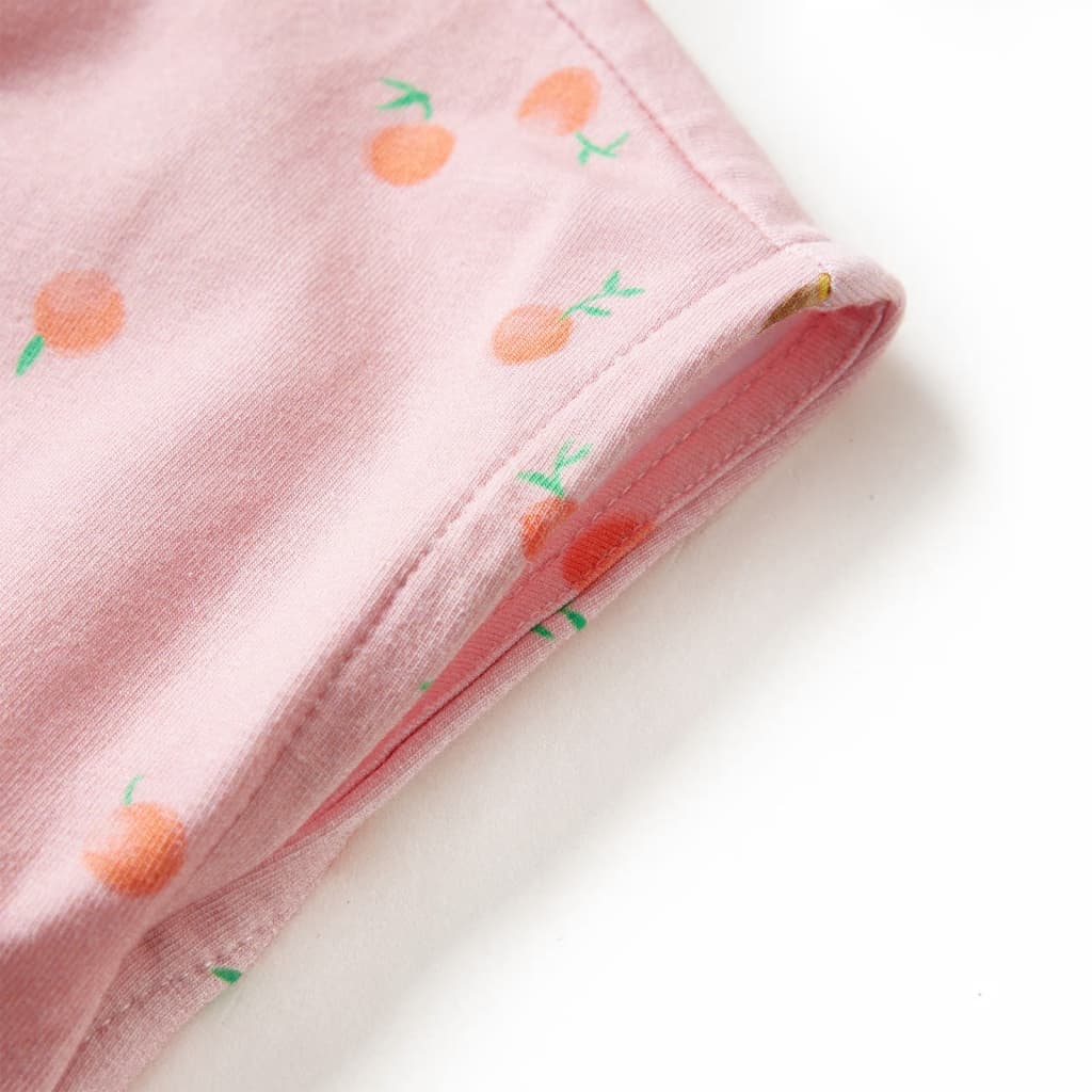 Dětské Šaty Se Stahovací Šňůrkou Světle Oranžové 104