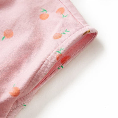 Dětské Šaty Se Stahovací Šňůrkou Světle Oranžové 104