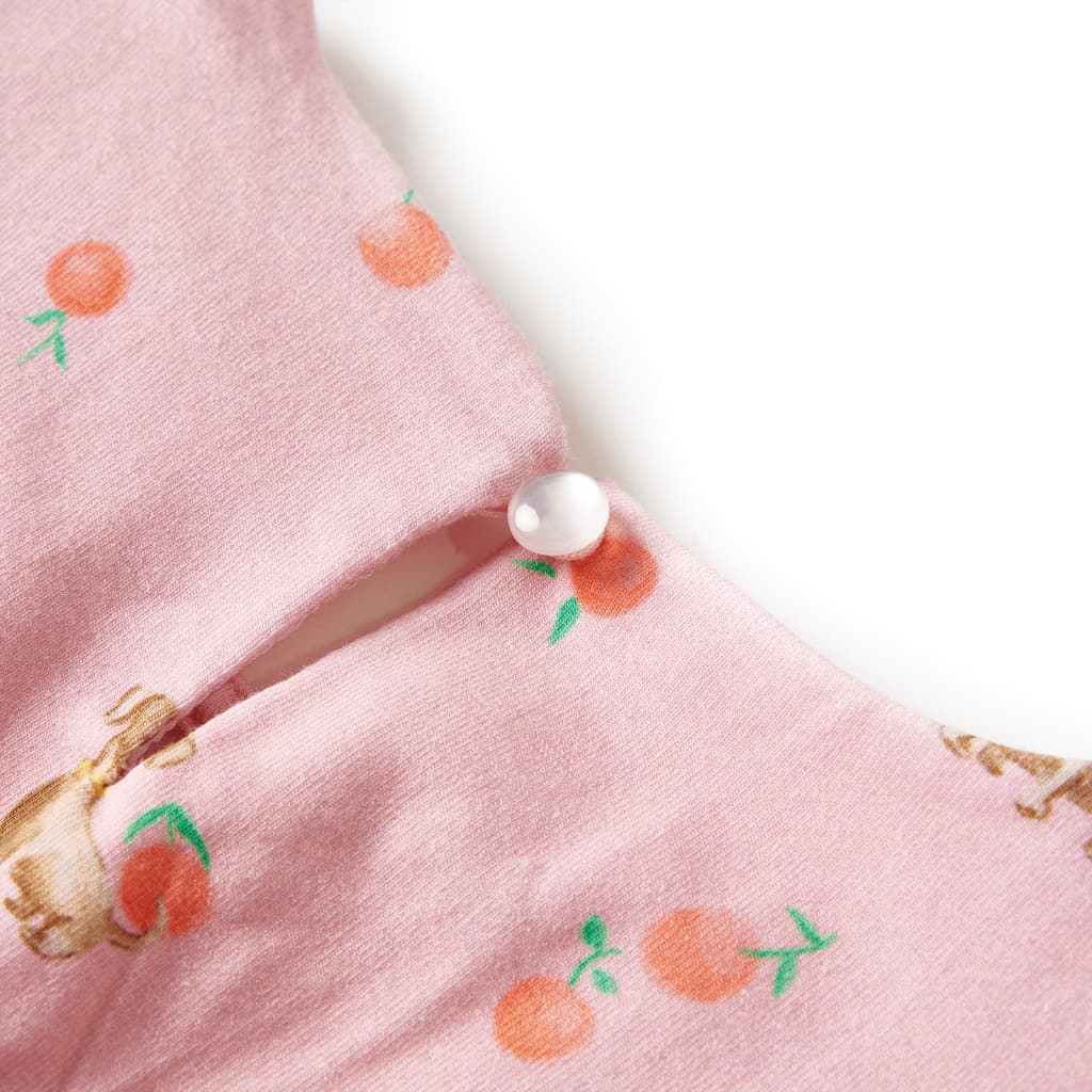 Dětské Šaty Se Stahovací Šňůrkou Světle Oranžové 104