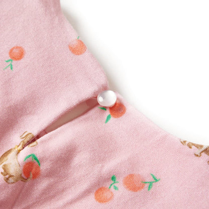 Dětské Šaty Se Stahovací Šňůrkou Světle Oranžové 104