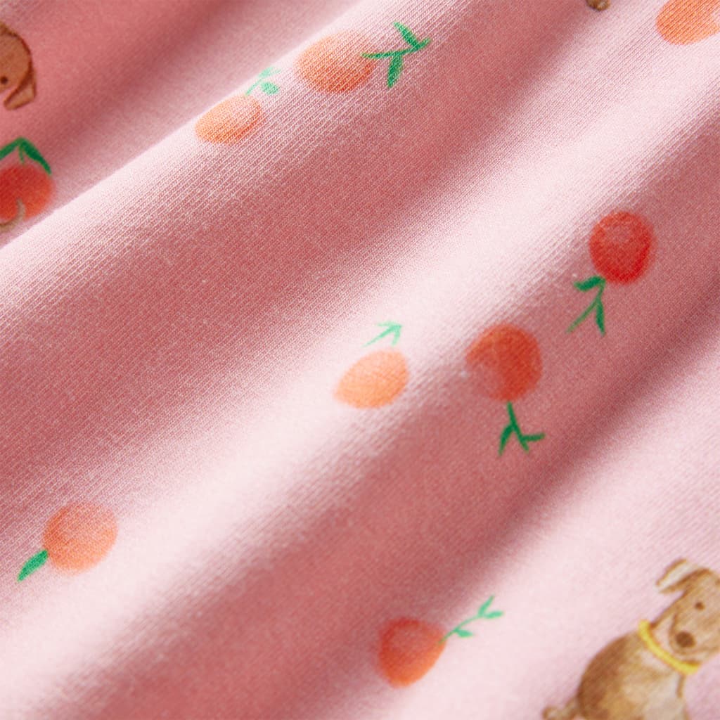 Dětské Šaty Se Stahovací Šňůrkou Světle Oranžové 104