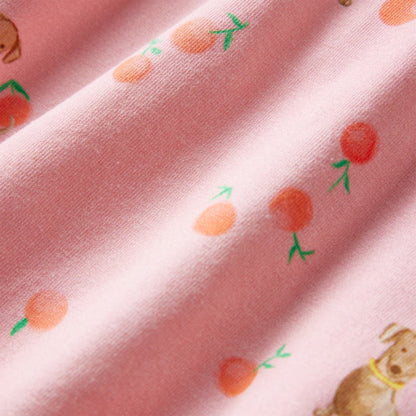 Dětské Šaty Se Stahovací Šňůrkou Světle Oranžové 104