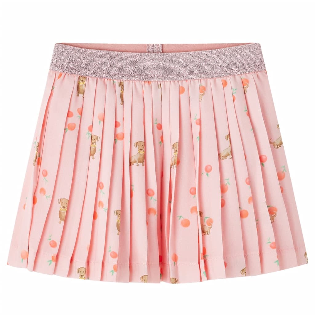 Dětská Plisovaná Sukně Světle Oranžová 104
