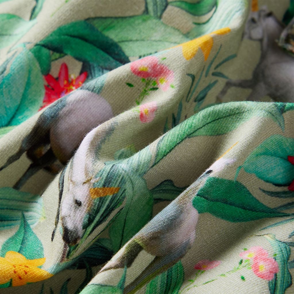 Dětské Šaty S Vlajícími Rukávy Světle Khaki 104