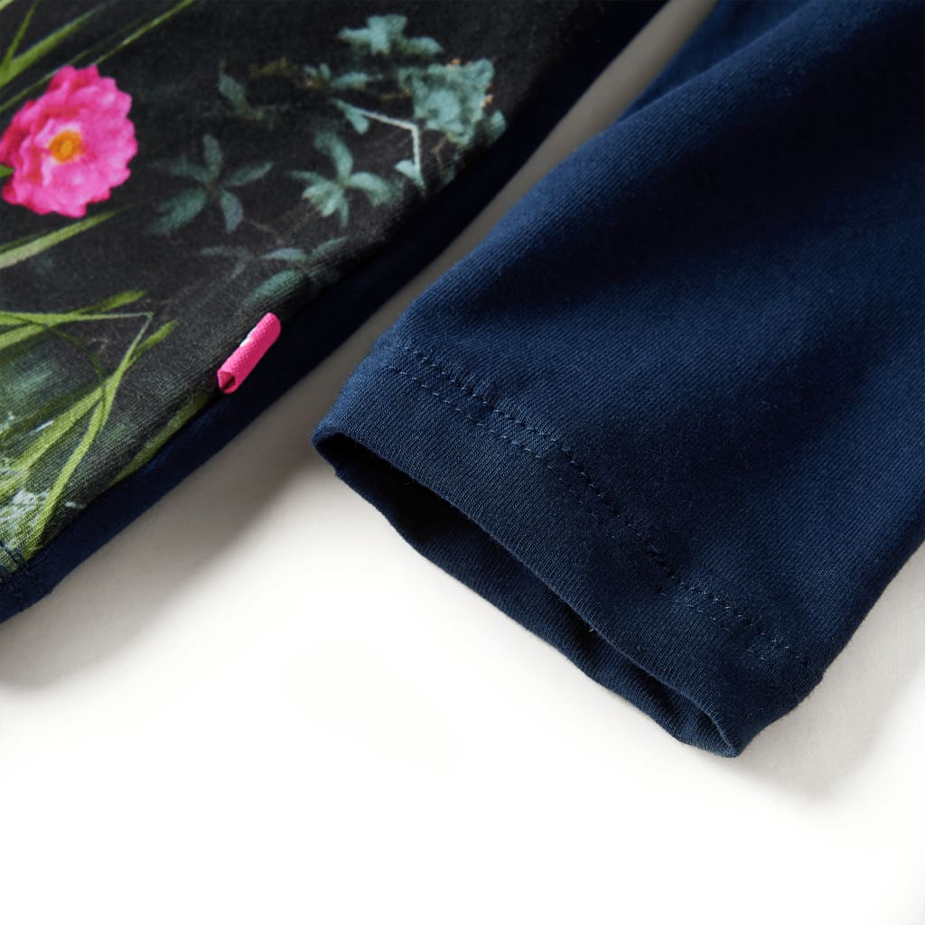 Dětské Šaty S Dlouhým Rukávem Námořnicky Modré 92