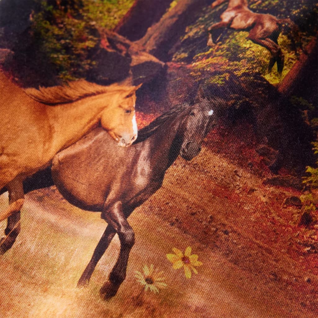 Dětské Šaty S Dlouhým Rukávem Koňakové 104