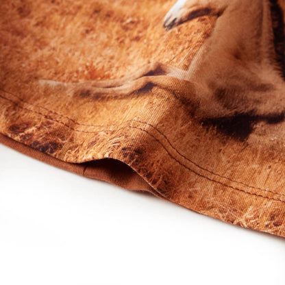 Dětské Šaty S Dlouhým Rukávem Koňakové 104