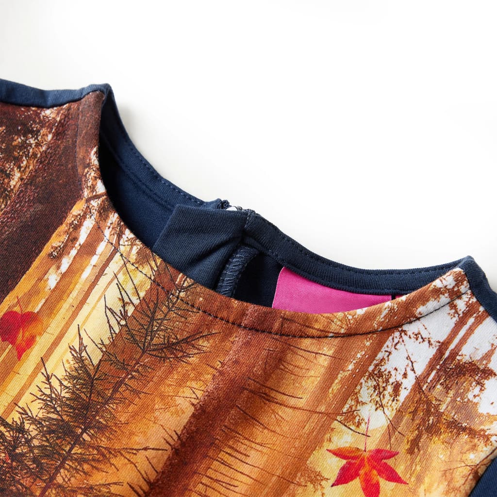 Dětské Šaty S Dlouhým Rukávem Námořnicky Modré 92