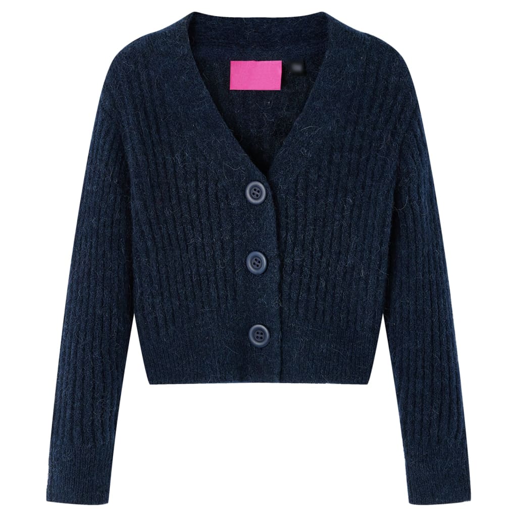 Dětský Pletený Cardigan Námořnicky Modrý 140