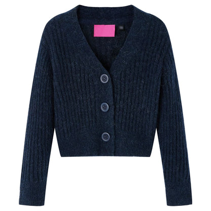 Dětský Pletený Cardigan Námořnicky Modrý 140