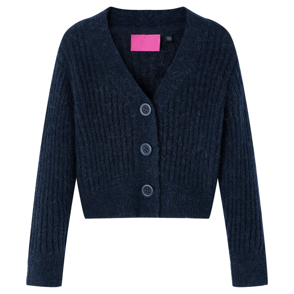 Dětský Pletený Cardigan Námořnicky Modrý 140
