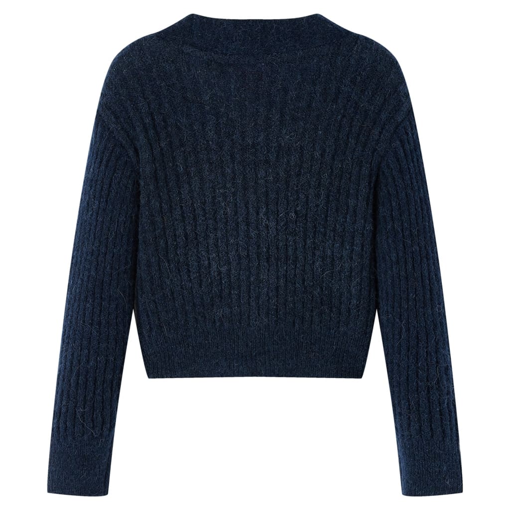 Dětský Pletený Cardigan Námořnicky Modrý 140