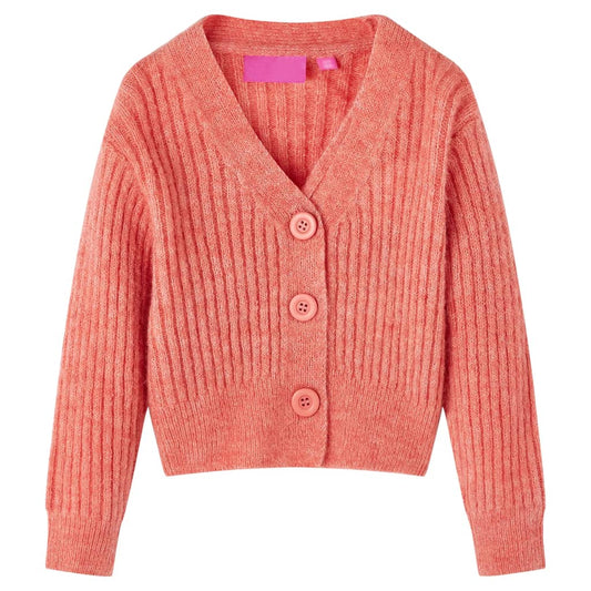 Dětský Pletený Cardigan Středně Růžový 104