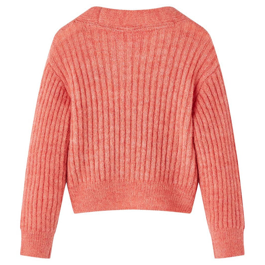 Dětský Pletený Cardigan Středně Růžový 104