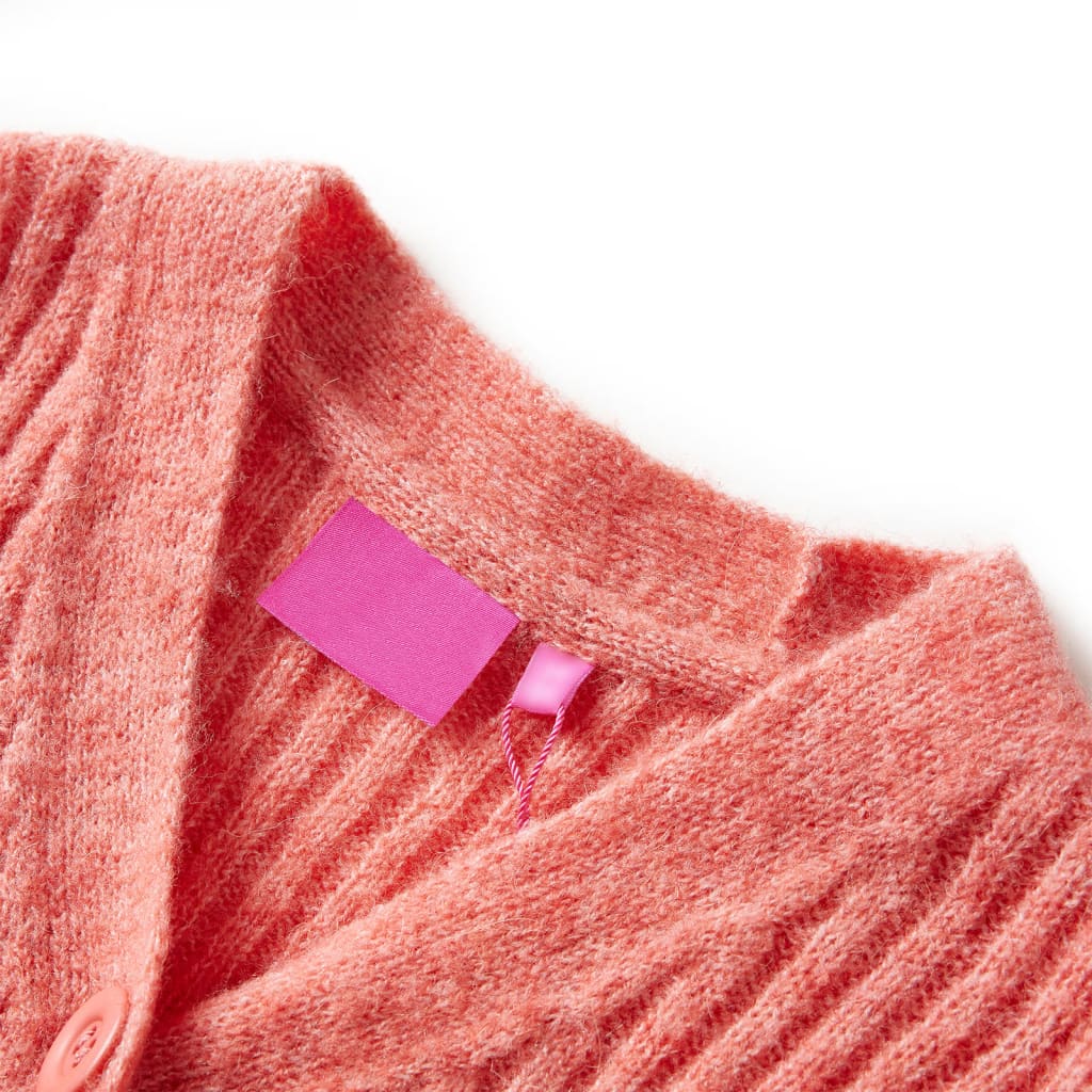 Dětský Pletený Cardigan Středně Růžový 104