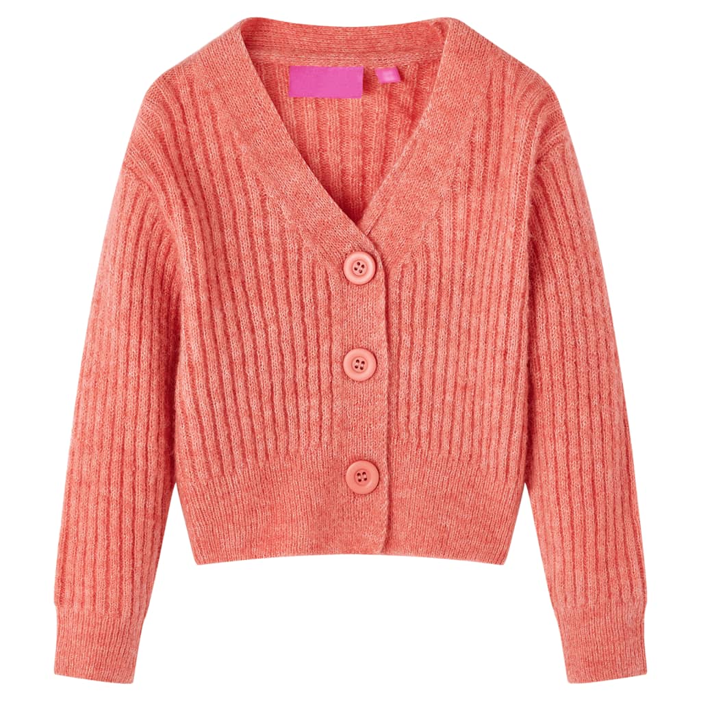 Dětský Pletený Cardigan Středně Růžový 104