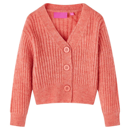 Dětský Pletený Cardigan Středně Růžový 104