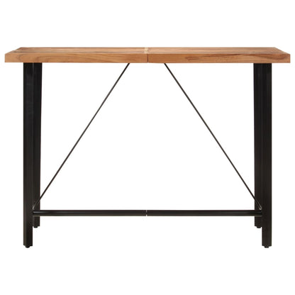 Barový Stůl 150 X 70 X 107 Cm Masivní Akáciové Dřevo A Železo