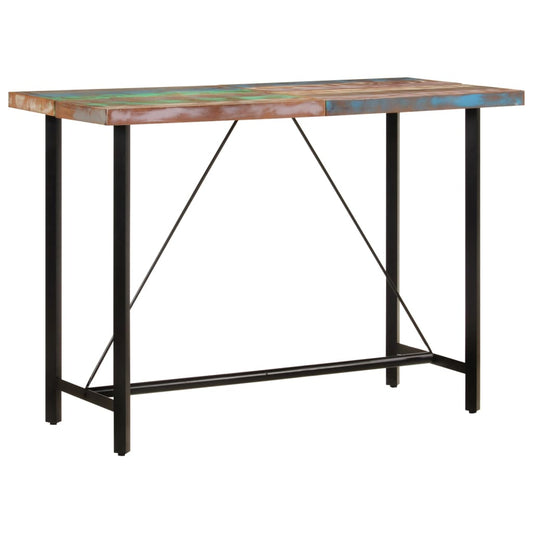 Barový Stůl 150 X 70 X 107 Cm Masivní Recyklované Dřevo