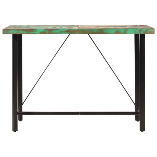 Barový Stůl 150 X 70 X 107 Cm Masivní Recyklované Dřevo