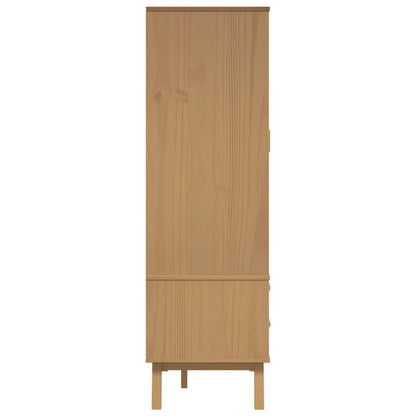 Šatní Skříň Olden 76,5 X 53 X 172 Cm Masivní Borové Dřevo