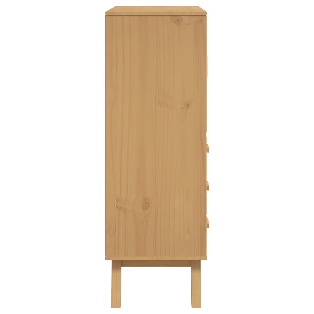 Skříň Olden 85 X 43 X 125 Cm Masivní Borové Dřevo