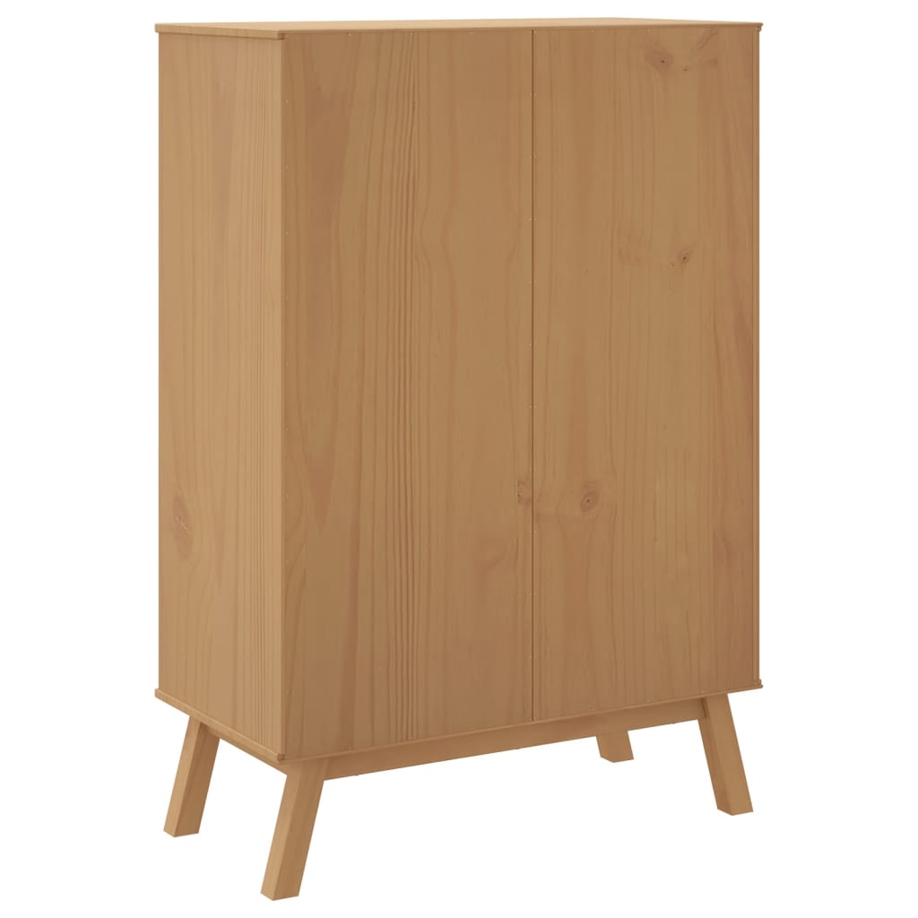 Skříň Olden 85 X 43 X 125 Cm Masivní Borové Dřevo