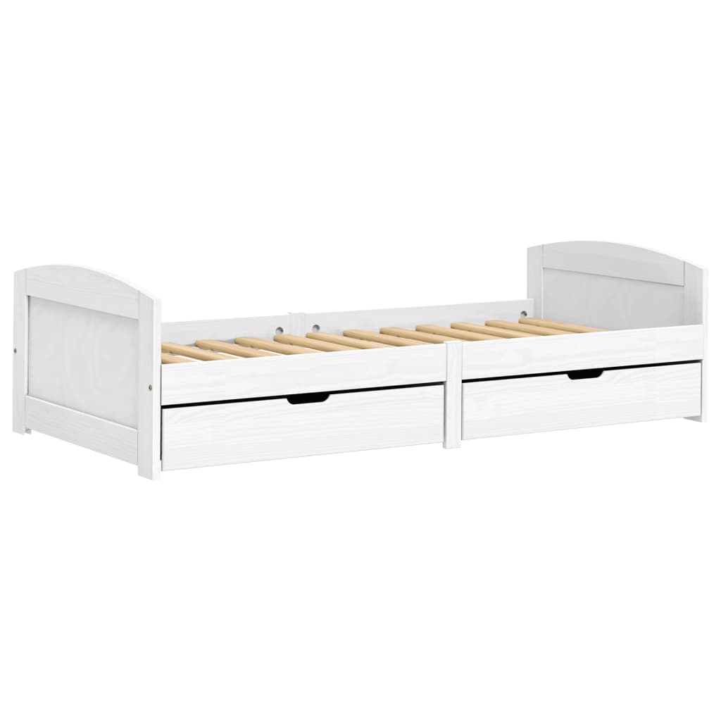 Válenda Se 2 Zásuvkami Irun 90X200 Cm Masivní Borové Dřevo