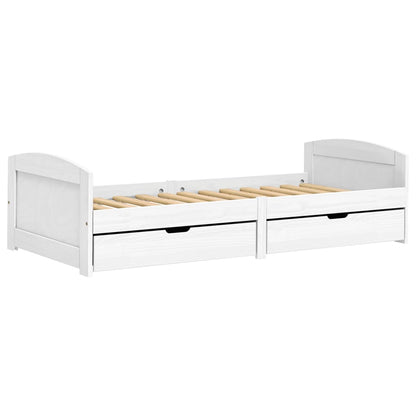 Válenda Se 2 Zásuvkami Irun 90X200 Cm Masivní Borové Dřevo