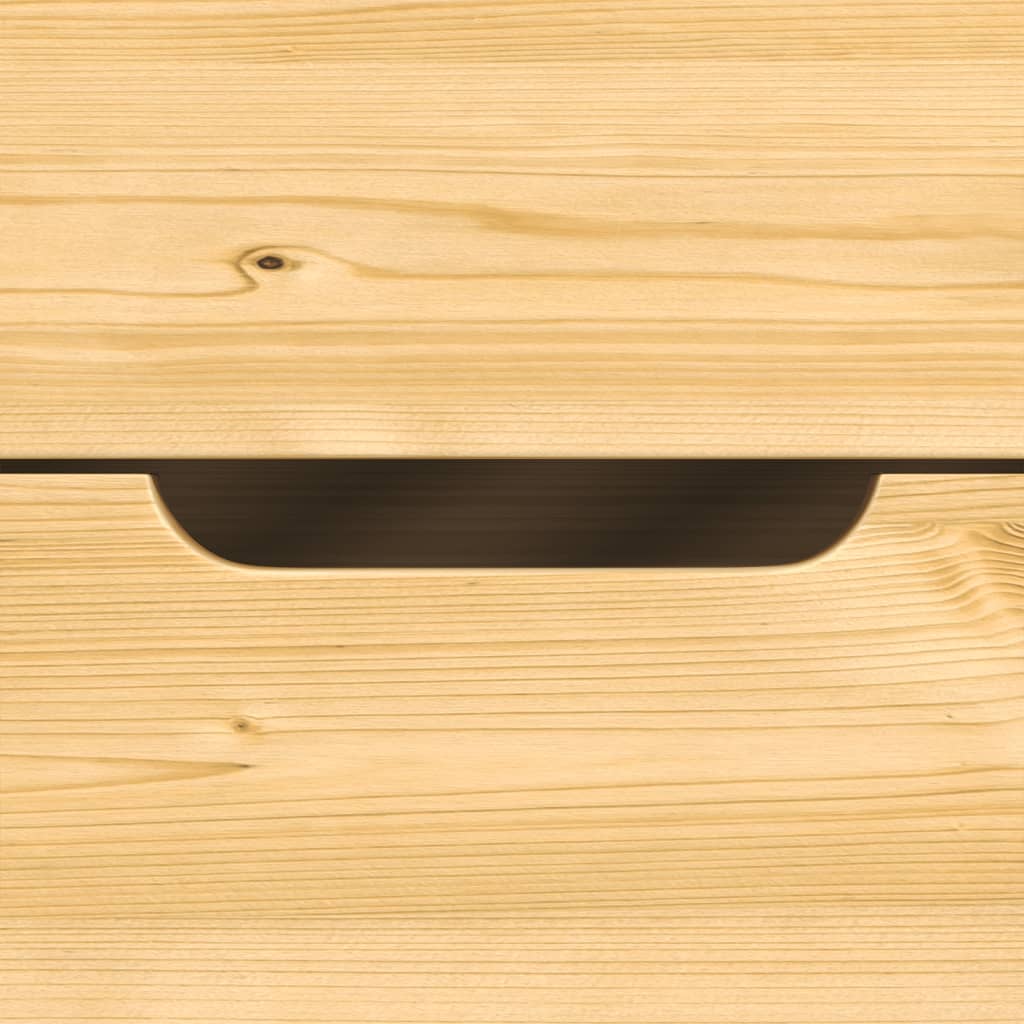Válenda Se 3 Zásuvkami Irun 90X200 Cm Masivní Borové Dřevo