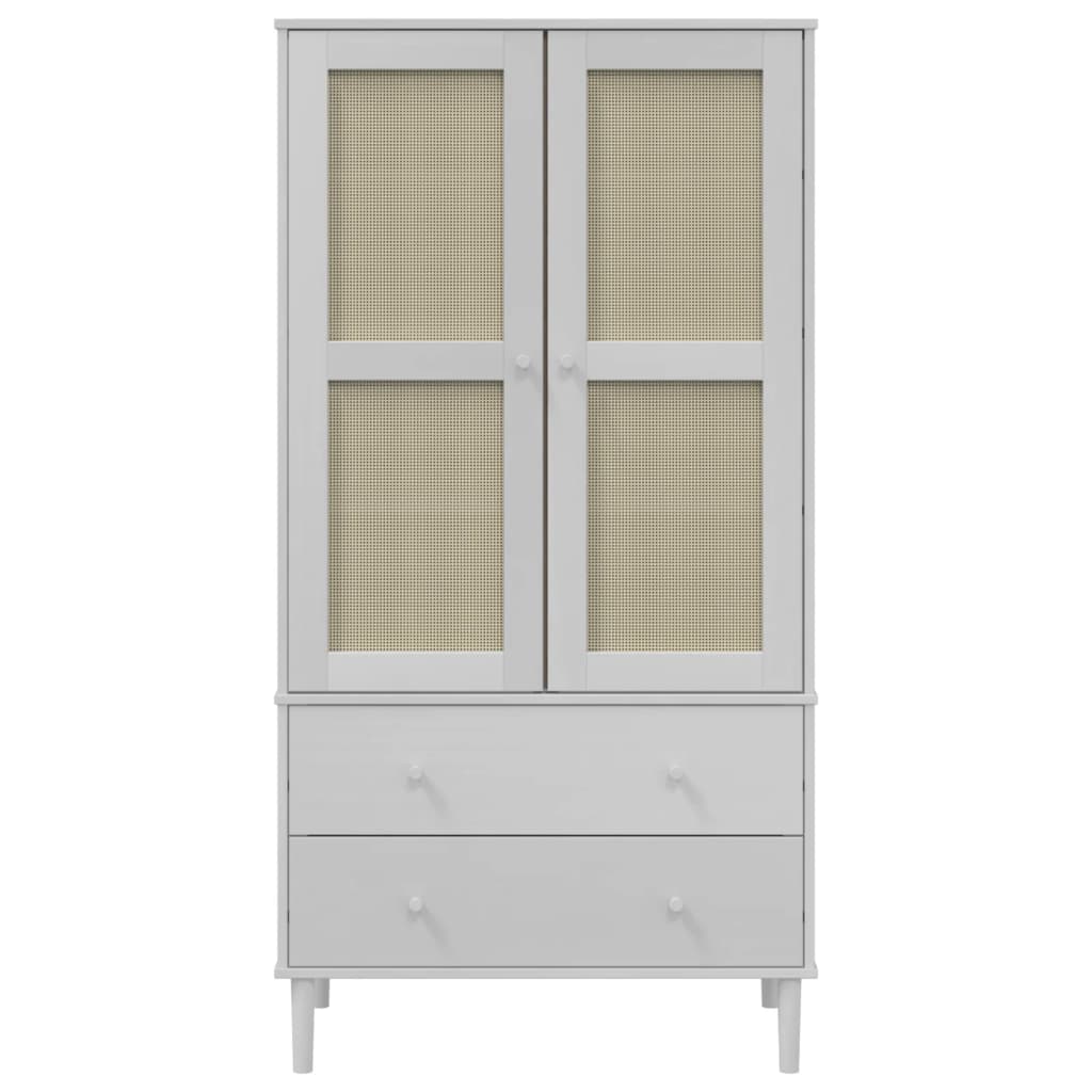 Šatní Skříň Senja Ratanový Vzhled 90X55X175 Cm Borovice