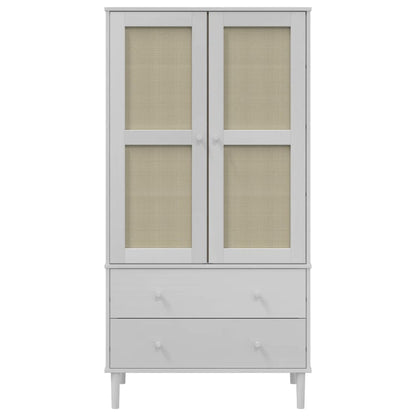 Šatní Skříň Senja Ratanový Vzhled 90X55X175 Cm Borovice