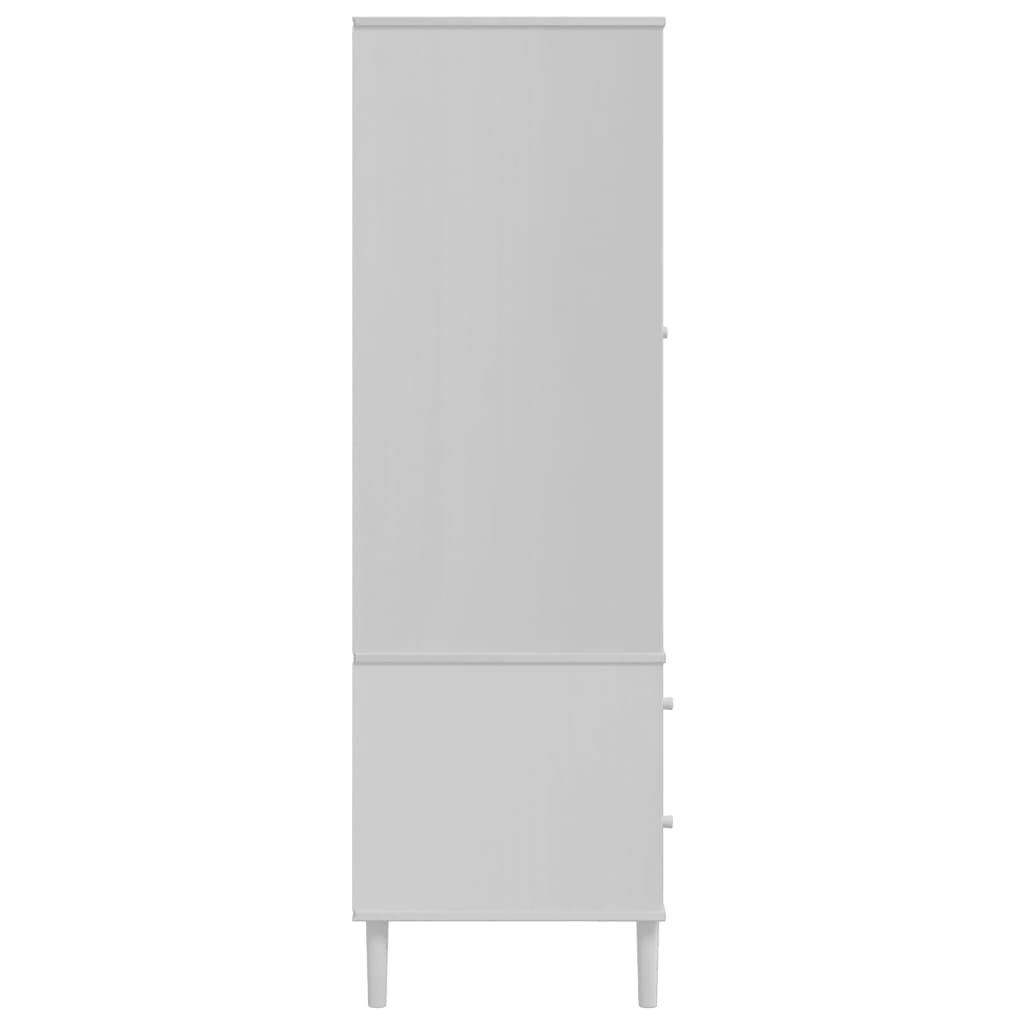 Šatní Skříň Senja Ratanový Vzhled 90X55X175 Cm Borovice