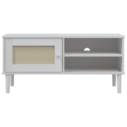 Tv Skříňka Senja Ratanový Vzhled 106 X 40 X 49 Cm Borovice
