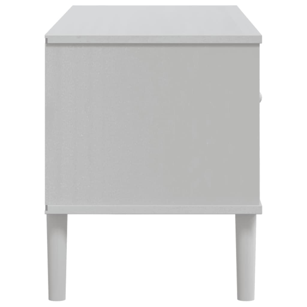 Tv Skříňka Senja Ratanový Vzhled 106 X 40 X 49 Cm Borovice