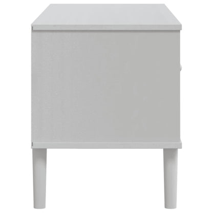 Tv Skříňka Senja Ratanový Vzhled 106 X 40 X 49 Cm Borovice