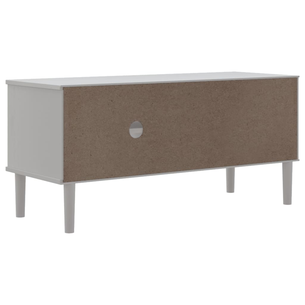 Tv Skříňka Senja Ratanový Vzhled 106 X 40 X 49 Cm Borovice