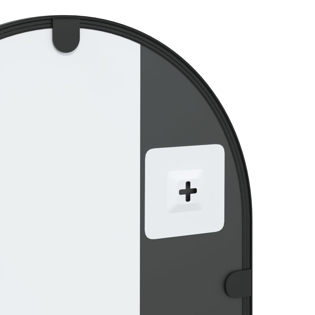 Nástěnné Zrcadlo Černé Oblouk Železo