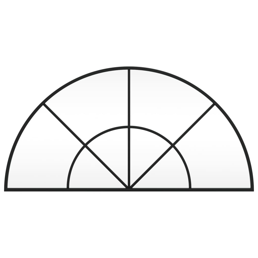 Nástěnné Zrcadlo Černé Oblouk Železo