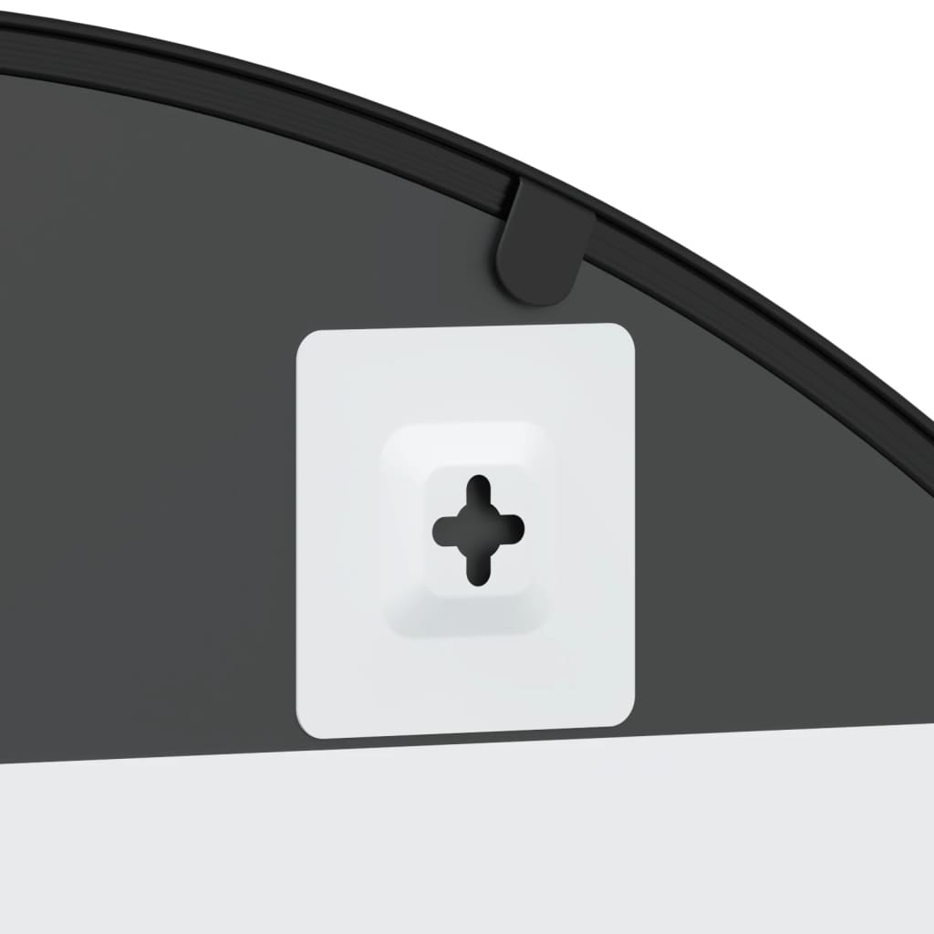 Nástěnné Zrcadlo Černé Oblouk Železo