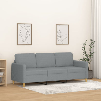 Křeslo Světle Šedé Textil