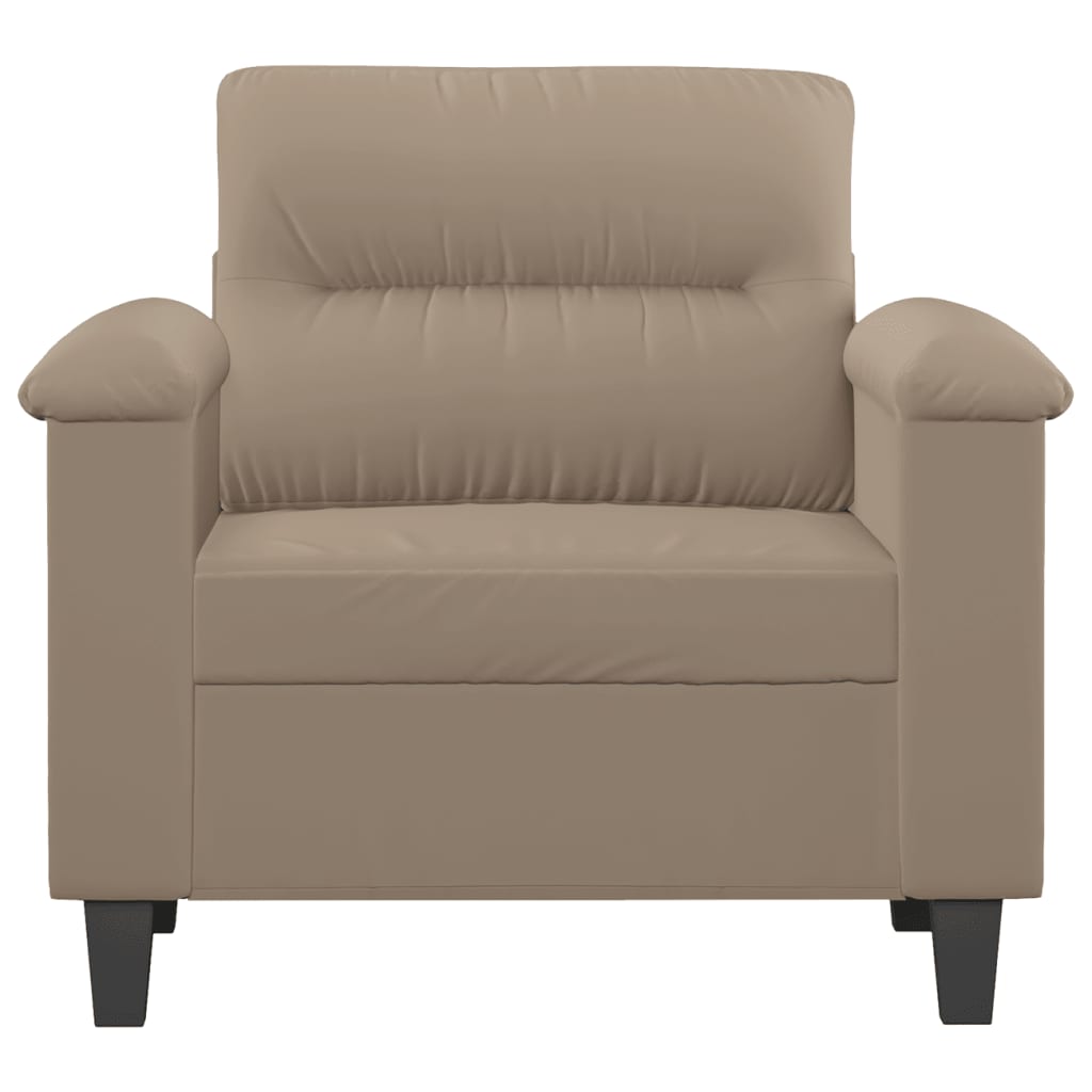 Křeslo Taupe 60 Cm Tkanina Z Mikrovlákna