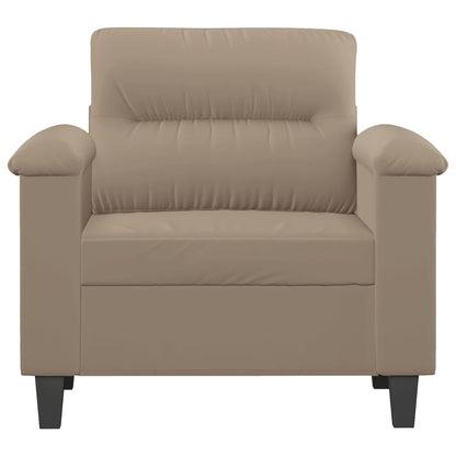 Křeslo Taupe 60 Cm Tkanina Z Mikrovlákna