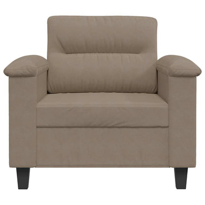 Křeslo Taupe 60 Cm Tkanina Z Mikrovlákna