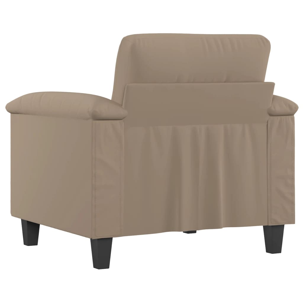 Křeslo Taupe 60 Cm Tkanina Z Mikrovlákna