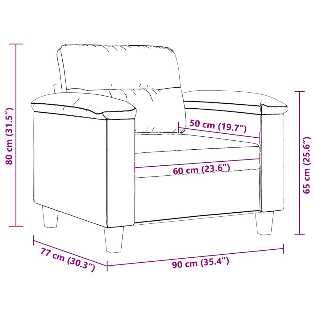 Křeslo Světle Šedé 60 Cm Tkanina Z Mikrovlákna