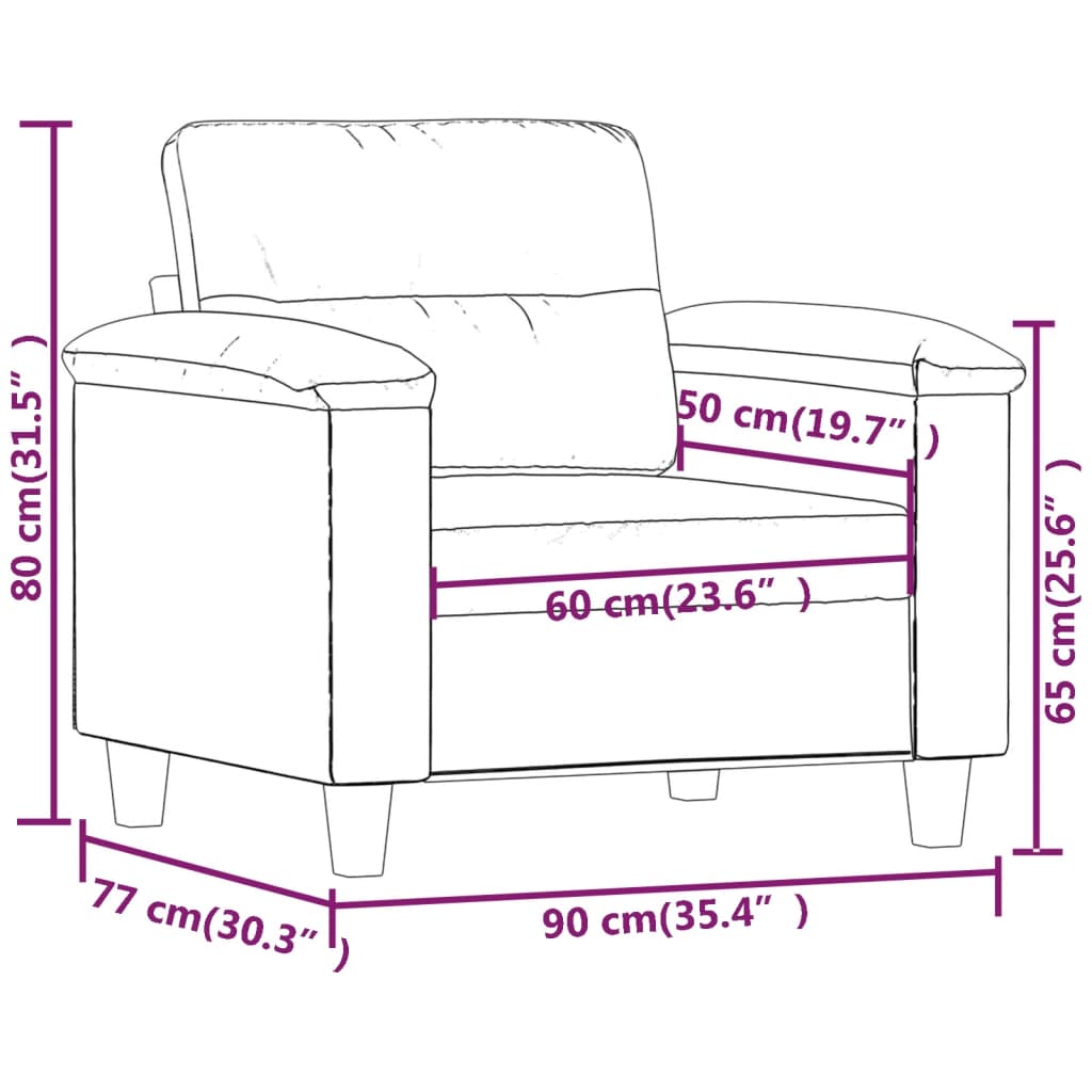 Křeslo Tmavě Šedé 60 Cm Tkanina Z Mikrovlákna