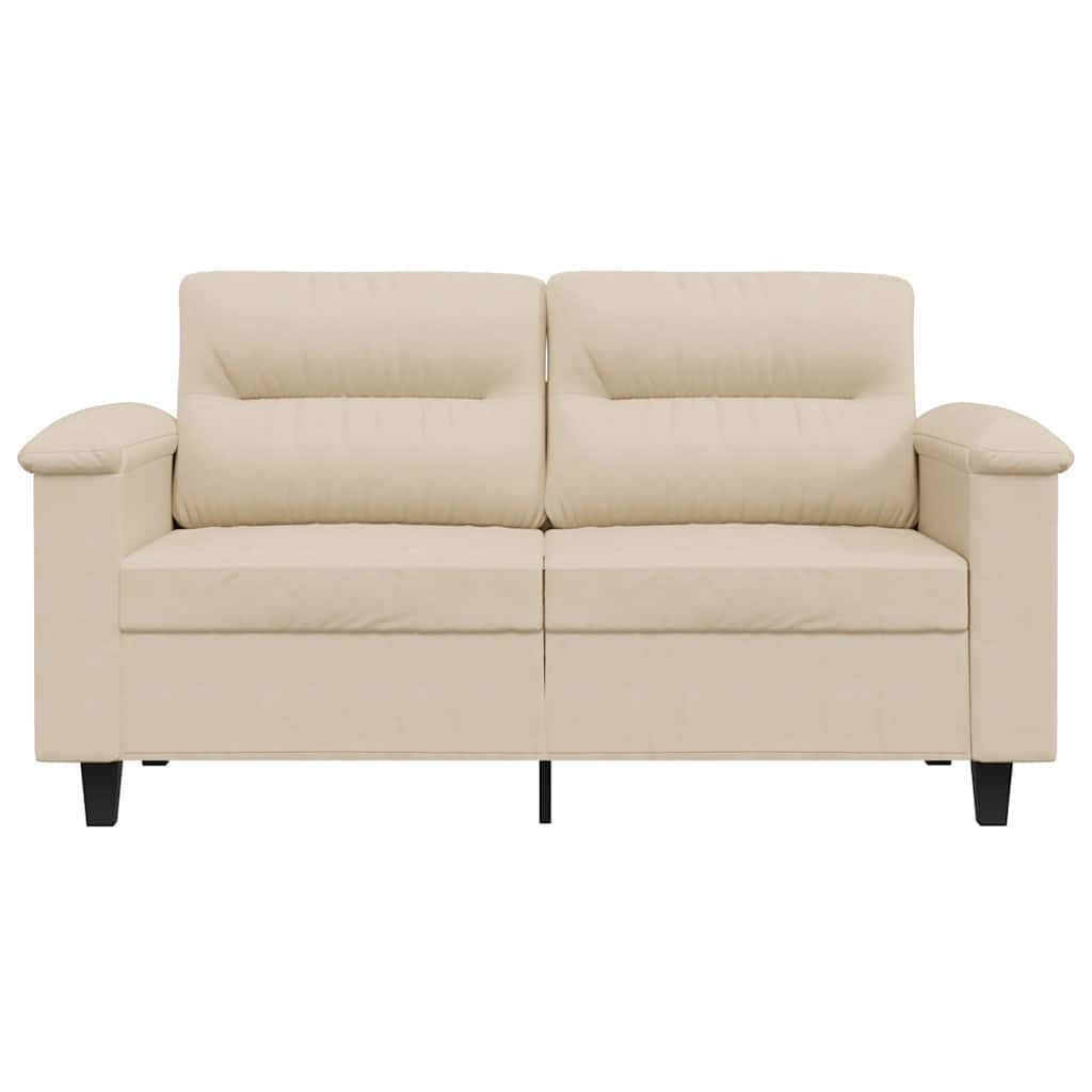 2Místná Pohovka Černá 120 Cm Tkanina Z Mikrovlákna