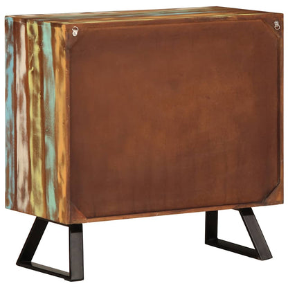 Komoda Vícebarevná 70X35X70 Cm Masivní Recyklované Dřevo
